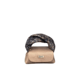 Lily Bronze Nappa w brown tweed effect