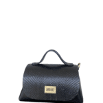 Mira Black Python Skin w Shiny Black nappa
