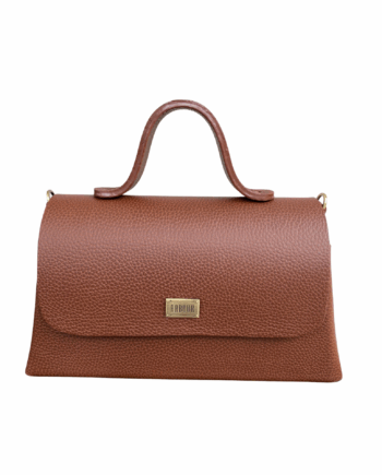 Lina Maxi Brown Pebble Grain