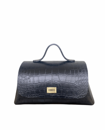 Mira Maxi Black Croc Print