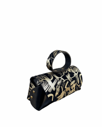 Hana Gold & Black Metallic Combination