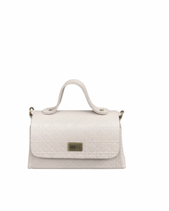 Lina Midi White Croc