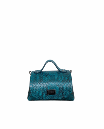 Mira Mini Black & Blue Python Skin