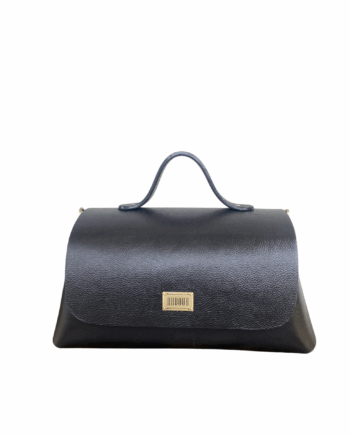 Mira Maxi Black Flat Grain